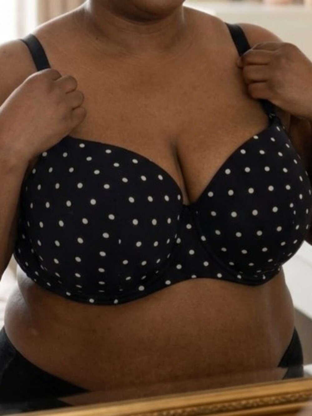 TORRID CURVE Bra Black And White Push- Up Underwire Size 50DDD.